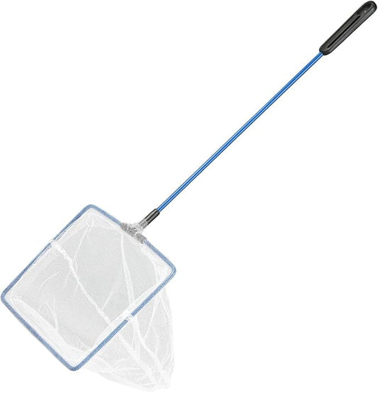 AQUANEAT Aquarium Fish Net, Small Fish Tank Cleaning Net, Food Wastes Skimmer for Small Ponds and Pools