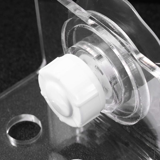 POPETPOP Frag Rack Coral Holder Acrylic Aquarium Fish Tank Glass - Small Reef Frag Rack 4 Hole Cover Clip Support Holder