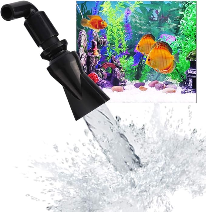 5Pcs Aquarium Pump Duckbill Nozzle, 360° Rotating Water Outlet Fish Tank Outflow End Plumbing Fitting(S)
