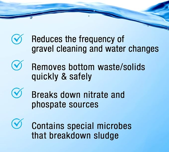 MICROBE-LIFT Gravel & Substrate Cleaner for Saltwater Aquarium and Freshwater Tanks, Tank Cleaner and Aquarium Water Conditioner, Clarifies Water, Reduces Sludge, Aquarium Supplies, 4 Ounces (GSC04)
