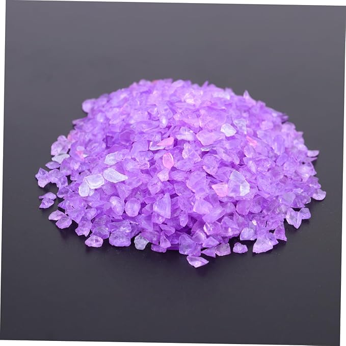 Unomor 2pcs Colored Glass Decorative Sand for Landscape Bottles Colored Sand for Fish Tank Aquariums Crafts Safe for Fish Versatile Home Decor