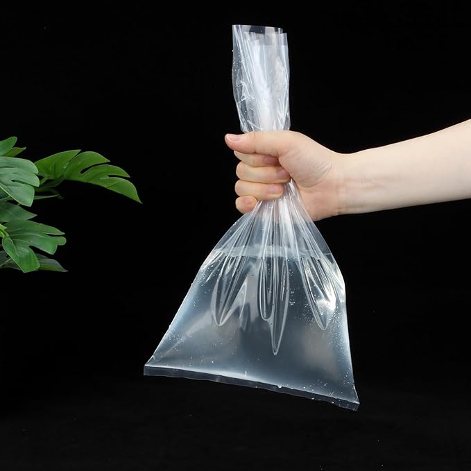 50 Pack Clear Live Fish Transport Bags, 14x8 Inches Aquarium Bags 3.15 Mil Extra Thickness Transporting Shipping Double Seal Containers for Small Live Fish Shrimp