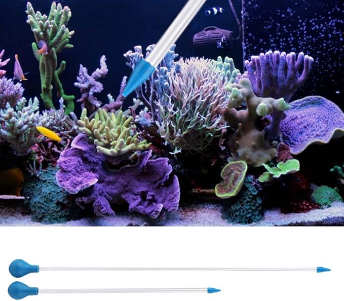 JTLB Coral Feeder, 2 pcs, 40 cm, 60 cm, Acrylic Coral Feeder for Aquarium, 66 × 9 × 3, 2 pcs., Acrylic Coral Feeder, Liquid Fertilizer to Add Fish To