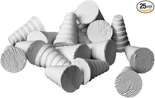 iQuatics Ceramic Marine Coral Frag Plugs 100% Pollution & Chemical Free, Cone, Pack of 25