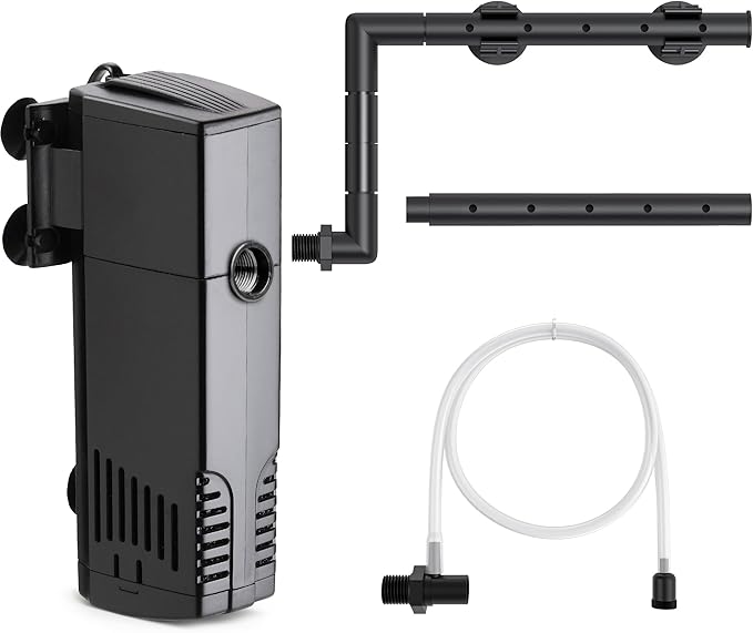 NICREW Aquarium Internal Filter, Submersible Power Filter for Fish Tanks 40-66 Gallon, 264 GPH