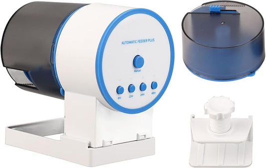 Automatic Fish Feeder for Aquarium, Auto Fish Food Dispenser with Timer, Battery Powered Food Feeding Timer for Small Turtle Fish Feeder Timer