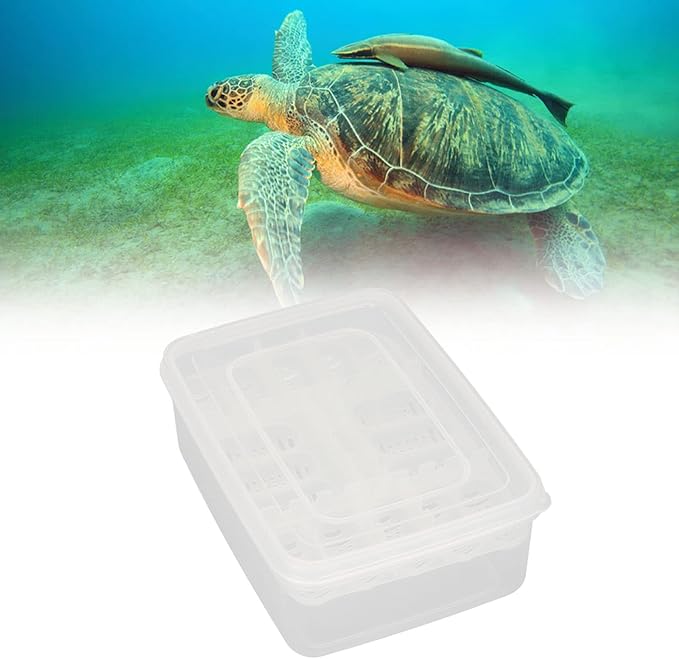 16 Grids Reptile Breeding Box,Reptile Incubator Professional Plastic Reptile Breeding Box Hatching Incubator for Amphibians Snakes Lizards Turtles Tortoises Geckos