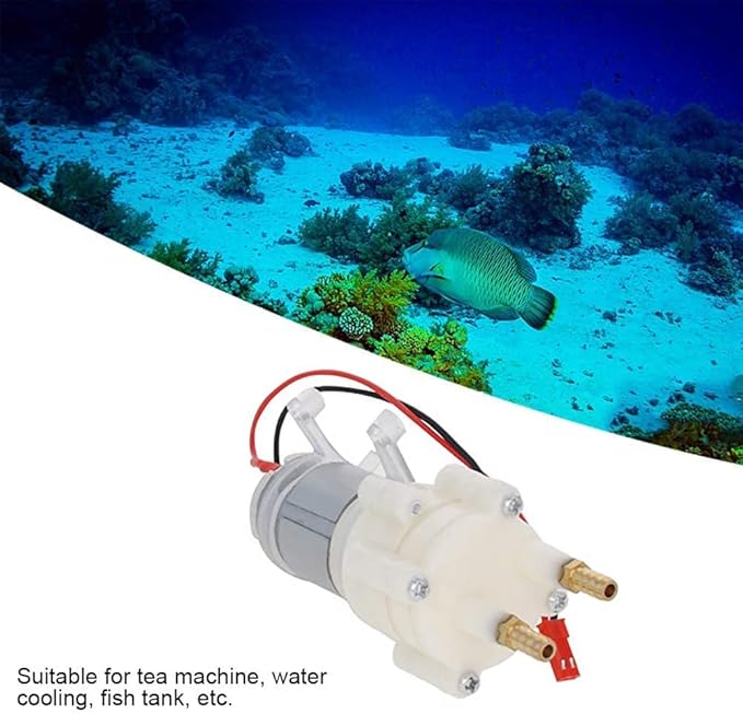 Heyiarbeit 5-12V Electric Diaphragm Pump Water Pumps Self Priming 1.5-2L/Min DC Diaphragm Pump 7mm+JST for Tea Machine Aquarium Water Cooling Fish Tank 1PCS