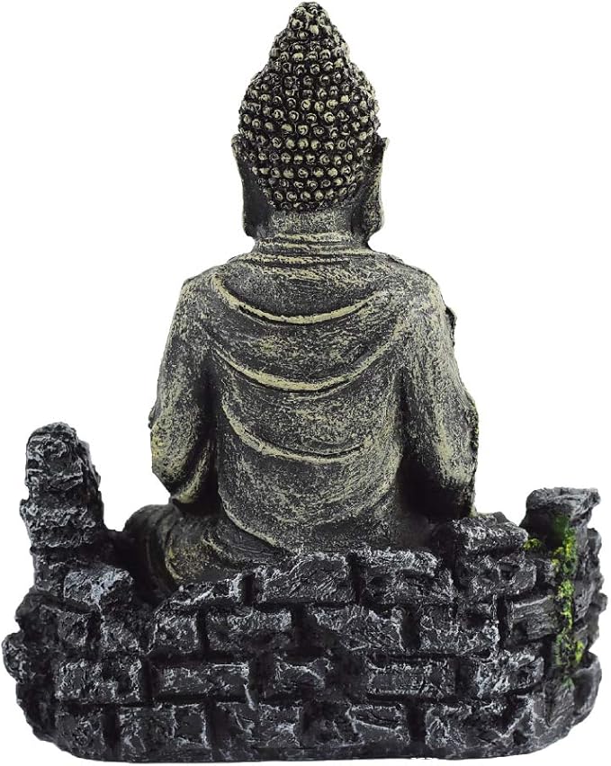 OMEM Fish Tank Decorations Buddha Statue Aquarium Ornaments