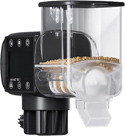 Automatic Fishtank Feeder Digital Timer Control Quiet Feeding Device for Feeding Easy Maintenances Large Capacity Fish Feeder