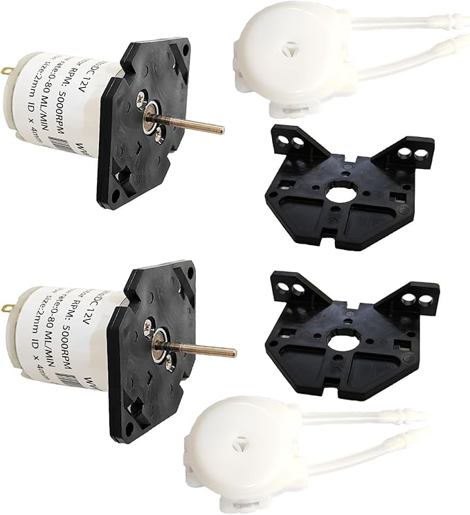 Gikfun 12V Peristaltic Liquid Pump Dosing Pump with Replacement for Aquarium Lab Analytical DIY EK1978 (2pcs)