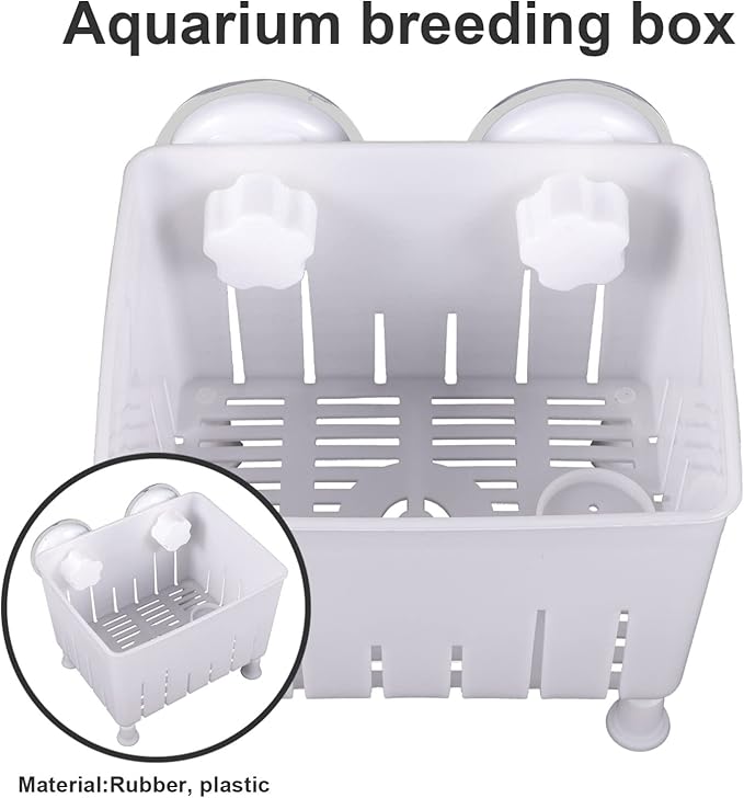 Ipetboom 1set Fish Breeder Box Tortoise Isolation Container Fish Hatching Box Feeding Trough Multi-Functional Aquarium Breeding
