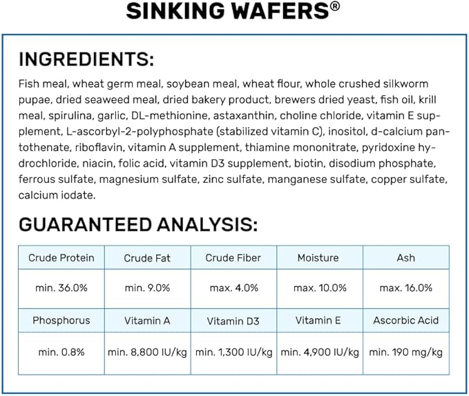 Hikari Tropical Sinking Wafers for Catfish Loaches and Bottom Feeders 3.88 Ounces [2-Pack]