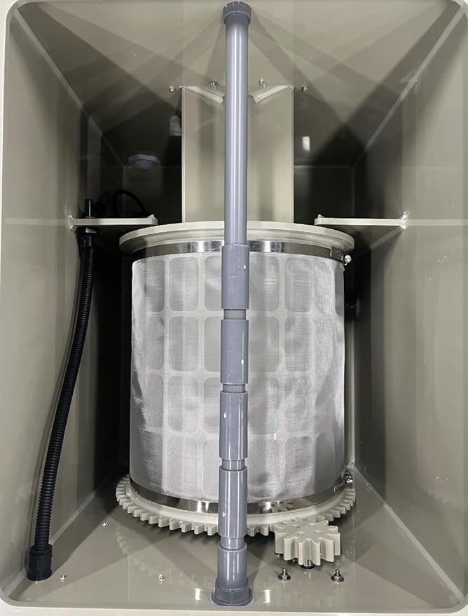 Rotary Drum Filter,Canister Filter,RDF Fully Automatic Water Self-Cleaning Filtration for Koi Pond,Fish Pond,Aquarium,Seedling Cultivation Base,Aquaculture,Hydroponics (4000GPH Standard Edition)