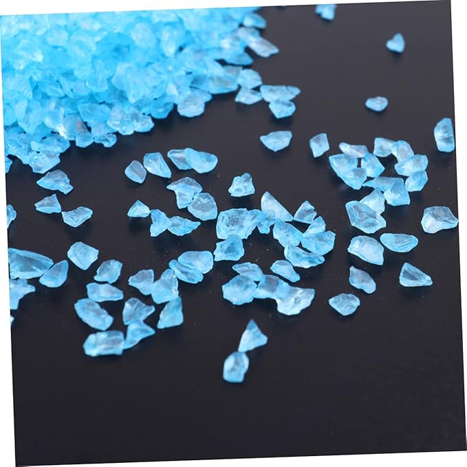 2pcs Glass Sand Blue Coarse for Sand Art Fish Tank Micro Landscape Decoration Fish Safe