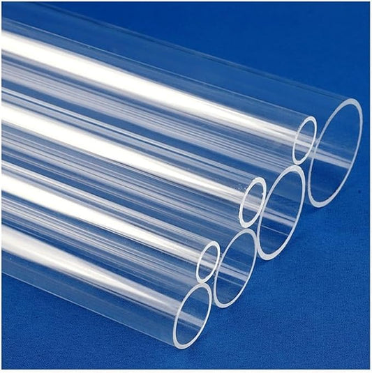 60cm Length Big Size Clear Acrylic Tube 1pcs, for Fish Tank Aquarium Supplies Hydroponics Watering Transparent Pipe (Size : 65mm)