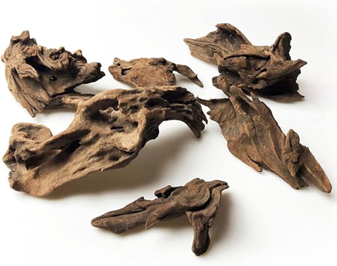 Natural Driftwood Aquarium Decor, Landscape Wood Stump Ornament for Fish Tank & Plant Scaping