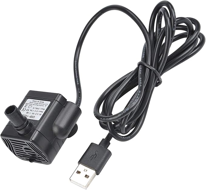 DGZZI USB Submersible Pump 3W USB-1020 DC3.5V-9V Mini Submersible Water Pump For Fish Tank Aquarium Fountain Pond