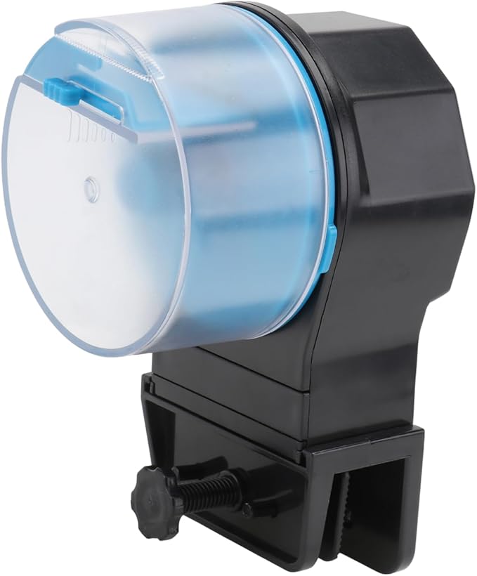 1set Automatic Fish Feeder for Aquariums Feeding Port Easy Design for and Turtles Aquarium Decor Convenient Pet Feeding