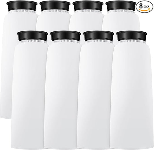 Jecery 8 Pack 2.75 Inch 225 μm Filter Sock Fits All 2.75" Filter Sock Holders Bags for Ponds Sumps Overflow Fish Tank Saltwater Aquarium