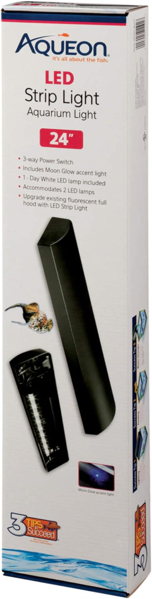 Aqueon LED Fish Tank Aquarium Strip Light Fixture, 24 Inch