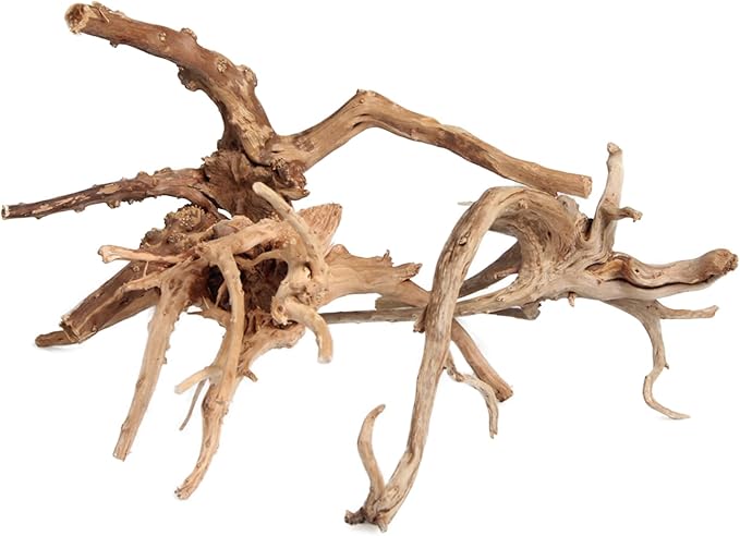 emours Driftwood Branches Reptiles Aquarium Decoration Assorted Size,(5.5-8 inch in Length),4 Pieces (Spider Wood)