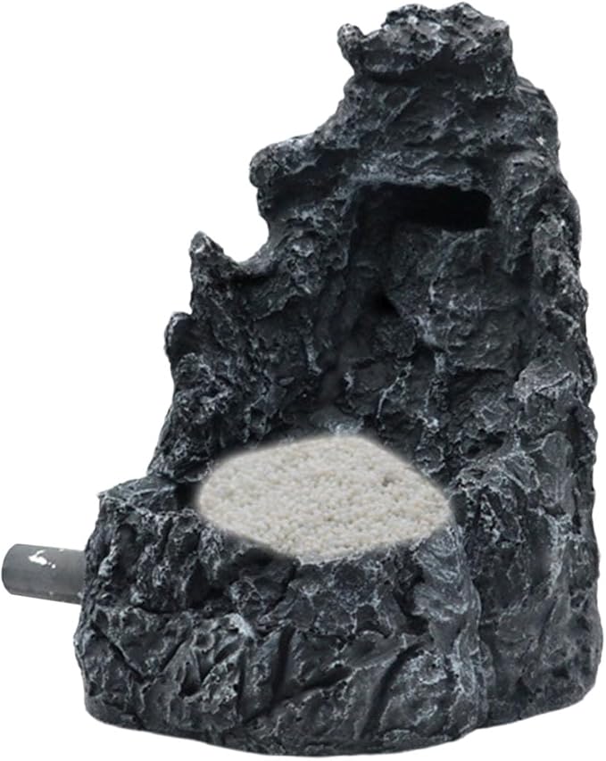 Artistic Resins Sand Waterfall Decoration for Fish Tanks Creating Realistic Water Flows Scene for Relaxation Fish Tanks