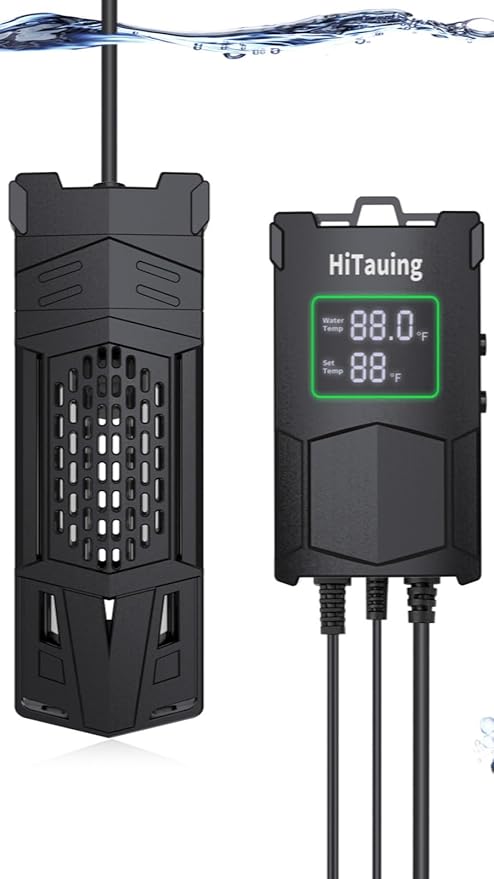 HiTauing Aquarium Heater, Upgrade AP01 300W/500W/800W/1000W Fish Tank Heater with Intelligent IC Chip Controller-Fast Heating, Precise Temperature Control for Saltwater and Freshwater