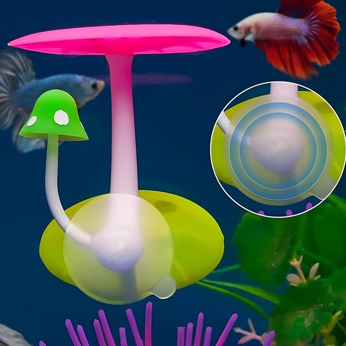 Betta Mushroom Hammock Aquarium Rest Bed Fish Breeding Playing Pad for Fish Spawning