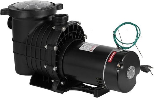 1pcs Swimming Pool Pump with Sand Filter High Flow 1.5HP-2.5HP Water Pump 1850W Tub Aquarium Pump for In/Above Ground Pool(110-230V 2HP)