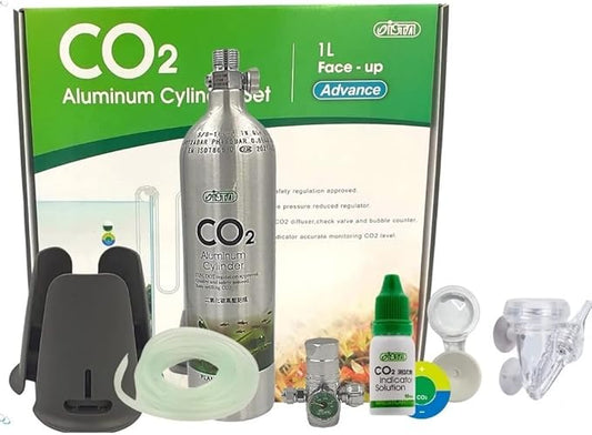 ISTA CO2 Aluminum Supply Set 1L (Advance) - Aquarium CO2 System - 1.99kg - For Fish - Aquarium Use