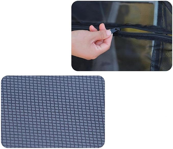 Aquarium Separation Net Breeding Box Nylon Mesh Multipurpose Pp Frame with Zipper for Fish Spawn Hatchery Easily Install, 62x32x32cm