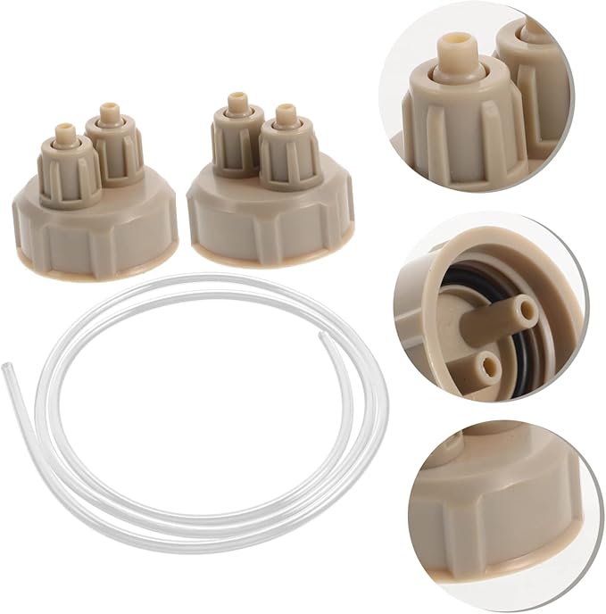 Diy Co2 Generator Bottle Caps with 1M Tube Aquarium Accessories for Aquarium Co2 Reactor Fish Tank Co2 System Replacement Caps