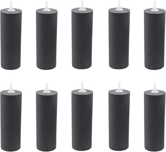 AQUANEAT Aquarium Air Stones 6x2 inch 10 pcs, Large Airstone, Aerator Bubble Diffuser, Air Pump Accessories Air Stones for Aquariums, Hydroponic, Ponds and Fish Tanks
