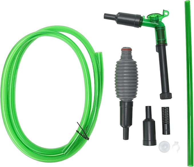 Aquarium Water Changer, Strong Suction Siphon Fish Tank Vacuum Cleaner for Gravel Sand Cleaning E - 300 - Comfortable Handle, Protective Mesh, Safe and Durable Design (E-600)