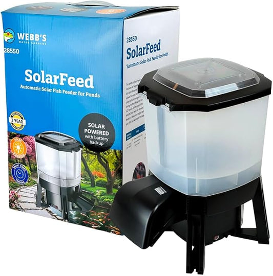 Webb's Water Gardens SolarFeed - Automatic Solar Fish Feeder
