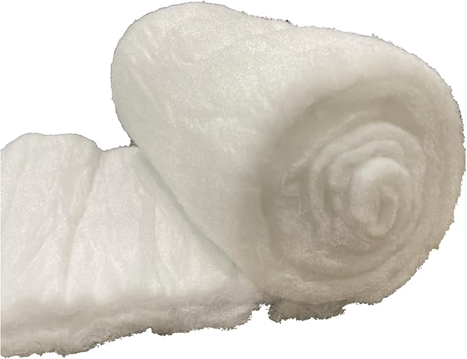 Filter Floss, Polishing Filter Pad for Fish Tank & Aquarium Filters - White - 1'x10' (10 sq. ft.)