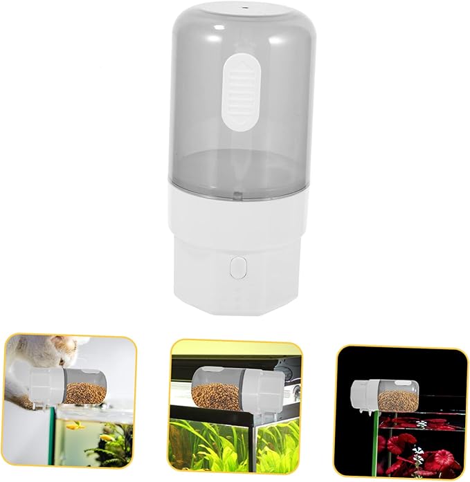 Kisangel Automatic Fish Feeder Timer Feeding Device for Aquariums Design Portions for and for Feeding