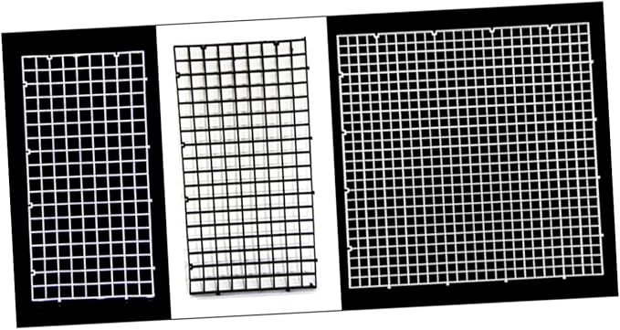 4 Pcs Aquarium Divider Tray Plastic Grid Aquarium Egg Crate, Fish Tank Divider Bottom with 4 Pcs Sucker Clip