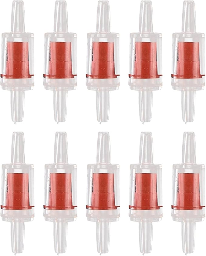 10Pcs One Way Non-Return Check Valve Aquarium Fish Tank CO2 System Air 10pcs