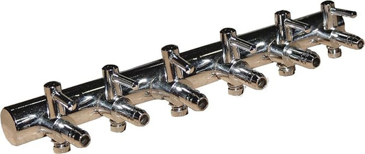 Hydrofarm Active Aqua Copper Air Divider, 6 Outlets