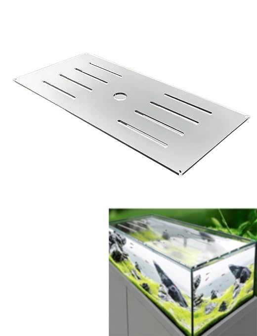 Custom Acrylic Aquarium Lid - Non-Jump Mesh Cover for Fish Tanks & Turtle Tanks, Cat-Scratch Resistant Top Cover, Tailored Sizes Available(70x50cm/27.6x19.7in)