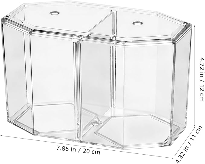 Mipcase 2pcs Transparent Box for Fish Dual Chamber Tank Removable Partition Easy to Clean Aquarium Incubator for Betta Guppy Fish Fry