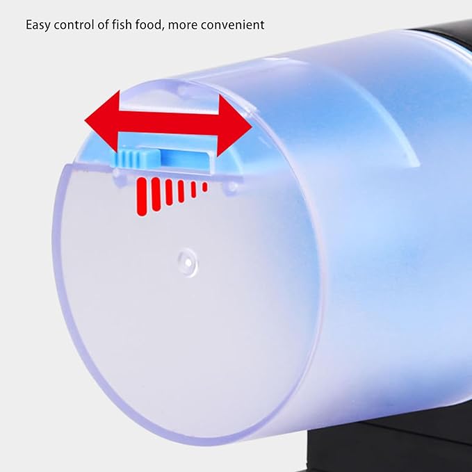 Automatic Fish Feeder for Aquarium, 200ml Auto Food Dispenser with Timing Feeding, Mute Design for Betta Koi Turtle Small Tank