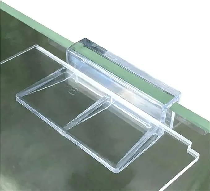 50 Pcs Acrylic Bracket for Rimless Aquarium – Secure Glass Cover Support for Fish Tank Lid(A3)