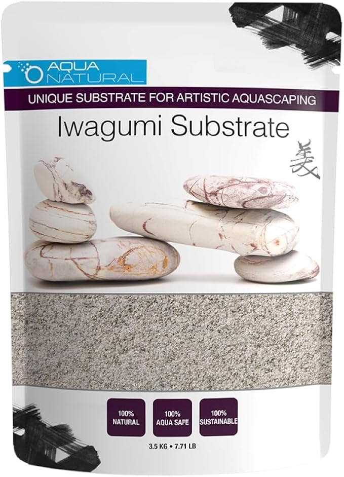 Aqua Natural Iwagumi Sand - Del Plato 7.7lb - Ultra Premium Substrate for aquascaping, Aquariums, vivariums and terrariums