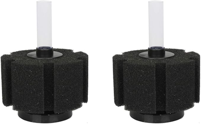 ALEGI Aquarium Sponge Filter with Airline Tubing, Check Valves, Suction Cups for 55 Gallon Fish Tank, Betta, Nano, Shrimp, Fry