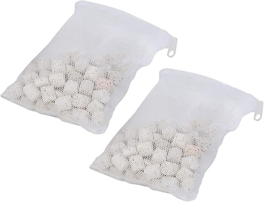 220g 2 Bags Aquarium Bio Filter Media Compatible with Fluval U Underwater Filter BioMax U2 U3 U4 Filter, Bio Ceramic Rings Filter Media, for Aquarium,Fish Tank,Pond,Canister Filter, A495