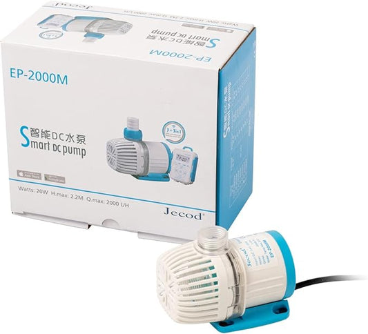 Jecod EP Smart DC Pump with LCD Display Controller for Saltwater Tank (EP-2000M, 528GPH)