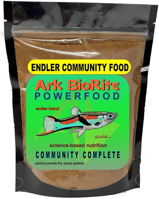 (2oz, Endler) Fish Food Species Specific - All Natural - Science Based Formula - Cleaner Water - Nutritional Powerfood for Special Fish Breeders, No Fillers